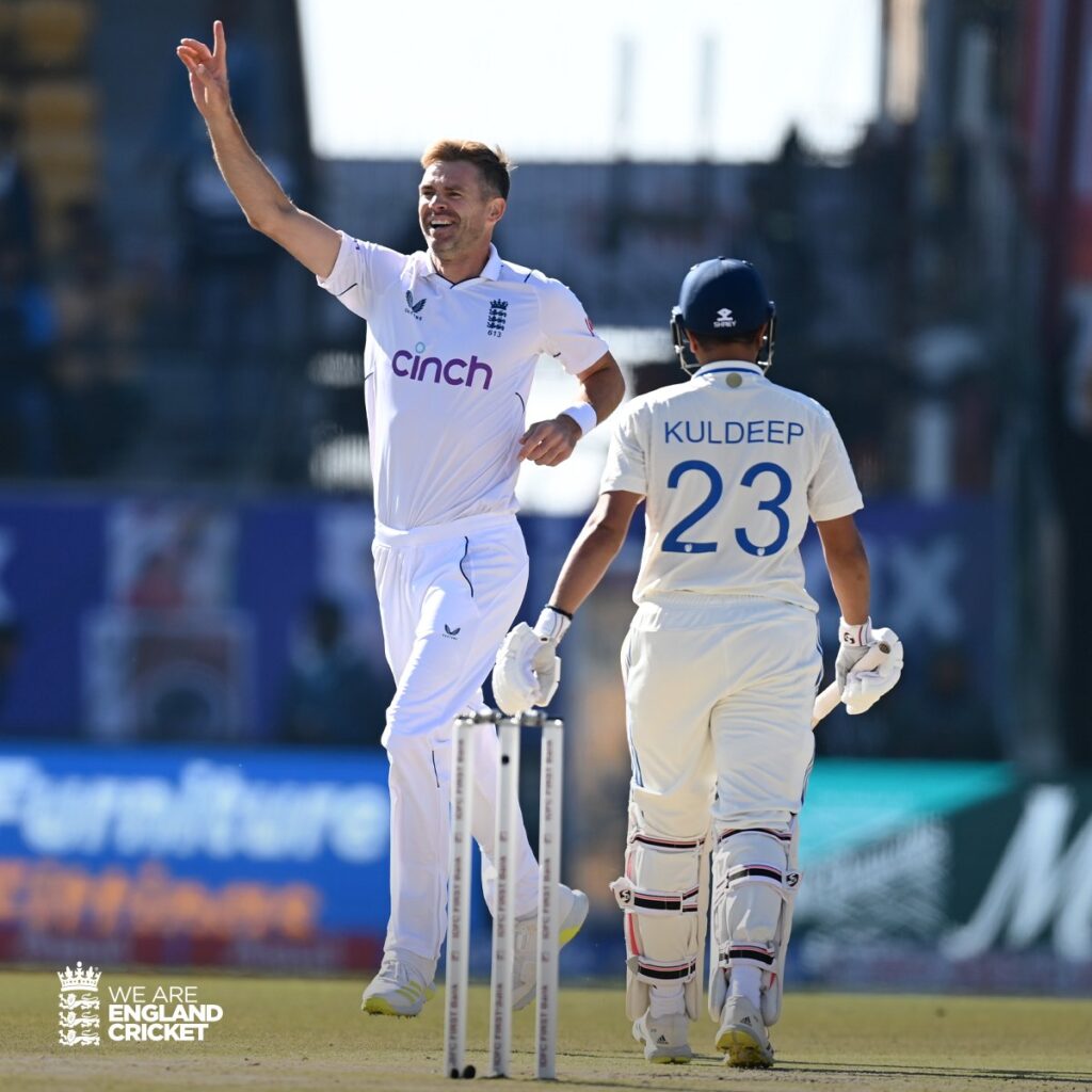 James Anderson becomes the first pacer to reach 700 wickets in Test.