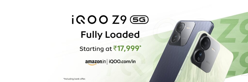 iQOO Z9 5G Launched in India with Dimensity 7200 starting at Rs. 19,999: Features, cost, and more.