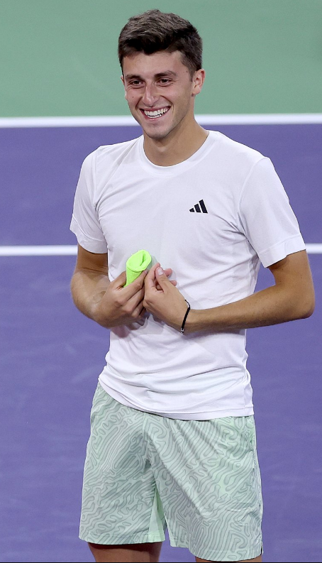 Luca Nardi Defeating his Idol Novak Djokovic in ATP Indian Wells. 

