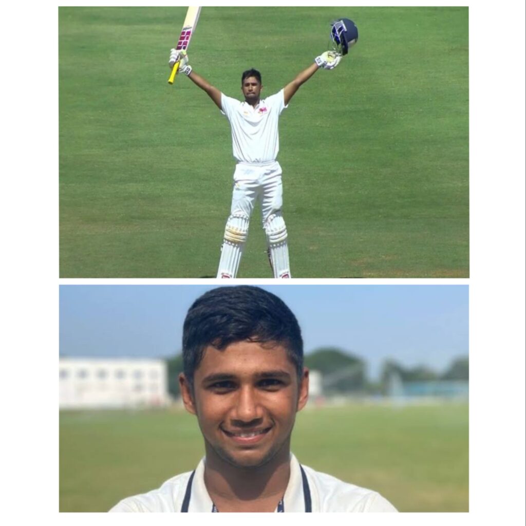 Musheer Khan smashed double century in Ranji Trophy 2024  quarterfinal against Baroda .
