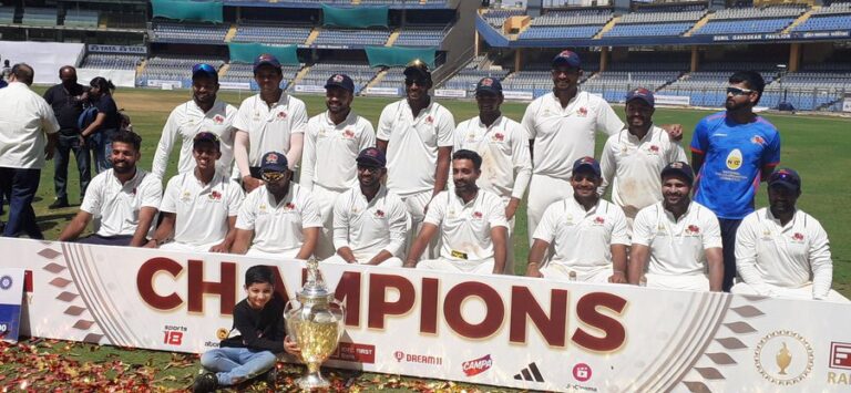 Mumbai Wins the Ranji Trophy in 2024 After Defeating Vidarbha.